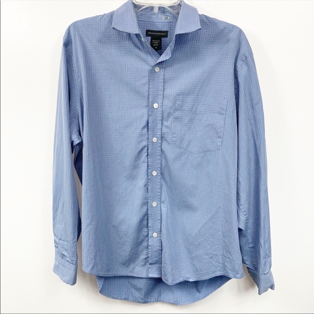 Mens Banana Republic Blue Button Down Shirt